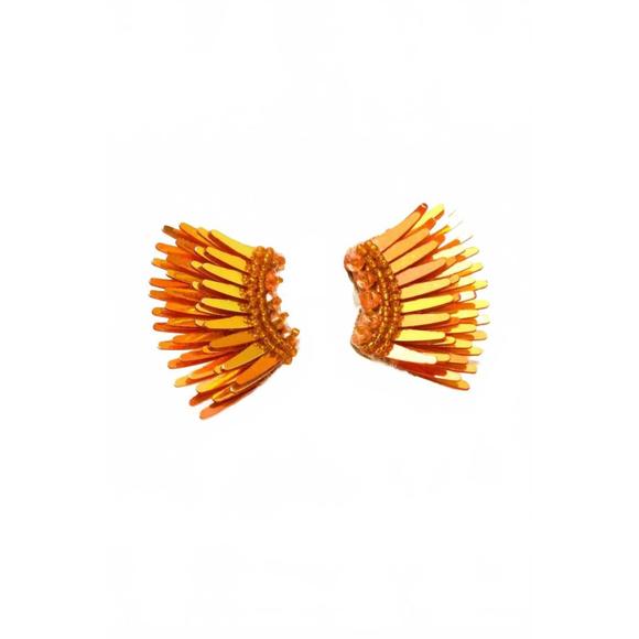 NEW MIGNONNE GAVIGAN micro madeline earrings in metallic orange - Picture 3 of 3